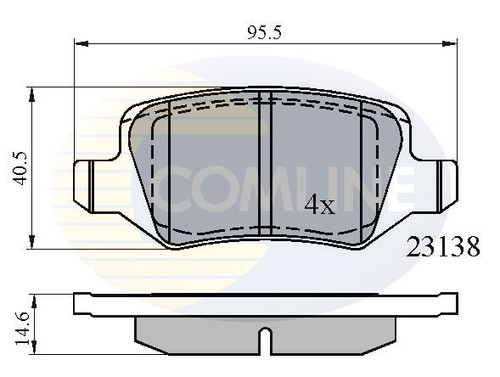 Pastillas de Freno Trasero Ajuste Mercedes-Benz A-Clase B-Clase Vaneo 1997-2012 CDI Turbo NGT