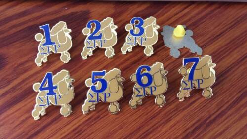 numbers 1-7 available--Specify # Sigma Gamma Rho Line Number Lapel Pin