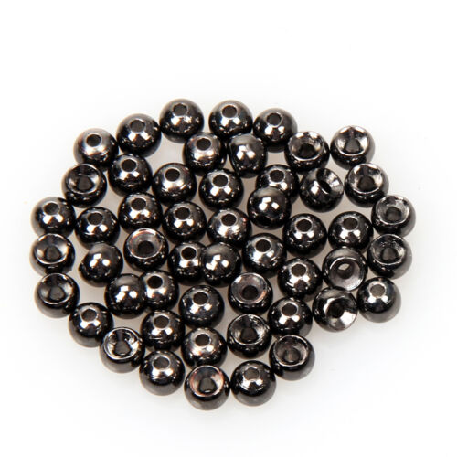 Details about    100pcs Black Gold Silver Cooper Color Fly Tying Tungsten Beads Material 