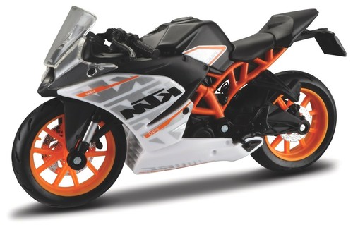 Moto Modèle 1:18 KTM RC 390 noir blanc orange de Maisto