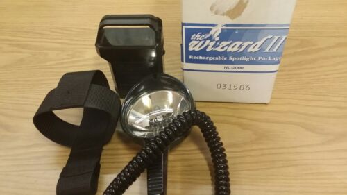 Vintage Nite Lite Wizard II Rechargable Hand Held Spotlight NL-2000 NEW