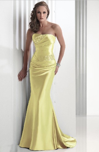 Long Strapless Evening Bridesmaid Dresses Prom Dress Formal Party Ball Gowns6-18