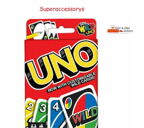 UNO CARD GAME With WILD CARDS Matte Latest Version Family Fun Indoor Party UK