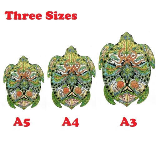 A3 Wooden Jigsaw Puzzle Sea Turtle Jigsaw Pieces Best Gift for Kids and Adults