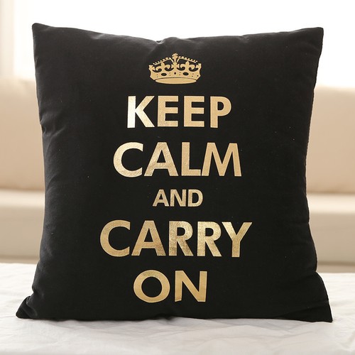 Dorure canapé Home Decor Velours Noir Taie d/'oreiller Pillow Case Throw Cushion Cover