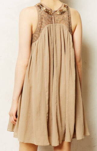10 Details about  / Moulinette Soeurs Sonora Dress Sizes 6 12 Taupe Color NW ANTHROPOLOGIE Tag