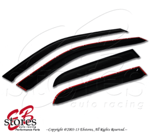2mm Thickness Outside Mount Visor Rain Guard For Dodge Dakota EXT Cab 87-96 4pcs