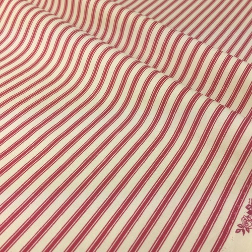 Red /& Yellow 13mm Stripe Polycotton Per Metre