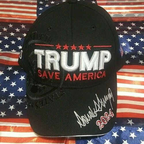 MAGA President Donald Trump 2024 Save America Trump Hat Black