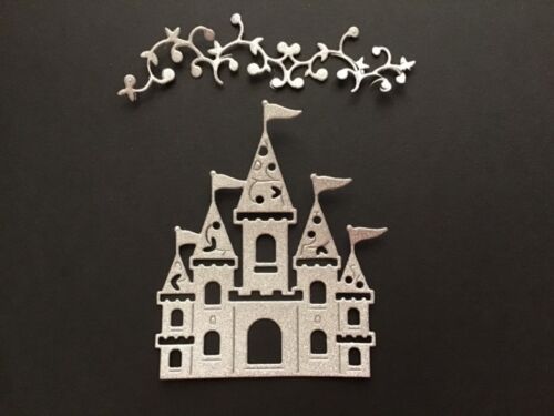 Carriage Glitter Die Cuts// Fantasy Scrapbooking Cardmaking Cinderella Castle