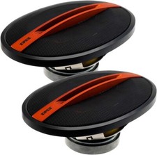 EDGE Audio Haut-Parleurs Set 4 Voie 400w 15.2x22.9cm Pour Voiture Van Boat Noir