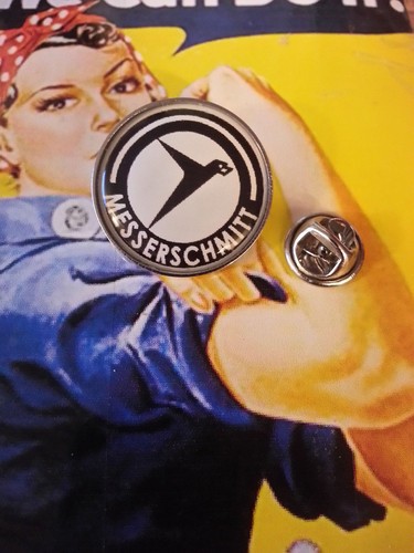 MESSERSCHMITT LOGO AEROPLANE ISSETA BUBBLE CAR 1940s Luftwaffe large BADGE