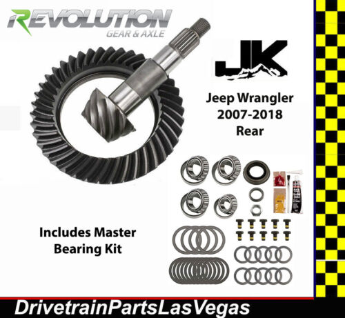 Jeep Wrangler Jk Ring & Pinion Gear Set w Master Kit Revolution Gear 2 Year Warr 
