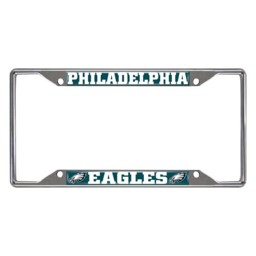 NFL Philadelphia Eagles New Metal Chrome License Plate Frame Quick Deliv 2-4 Day