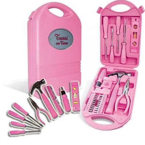 Tussi on Tour Frauen Auto Werkzeugkoffer Werkzeugkiste pink Werkzeug Kasten Box