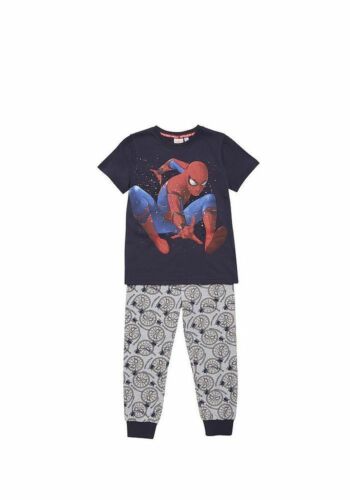 Boys Marvel Spider-Man Splatter short sleeve 100% Cotton Pyjamas 10-11 Years 