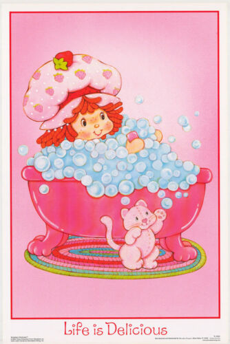 LOT OF 2 POSTERS: STRAWBERRY SHORTCAKE - SMOOTH - LIFE IS ...   #FL3321S   RW8 K