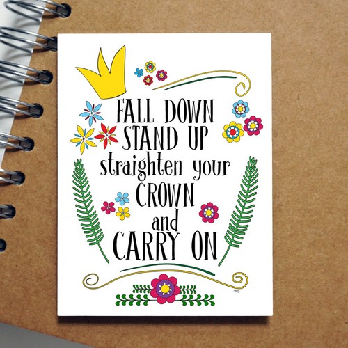 Caen Stand Up enderezar su corona llevar en el regalo FRIDGE MAGNET 4x3 pulgadas