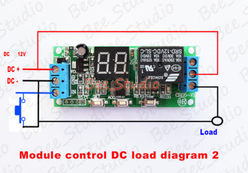 DC 12V Multifunction Delay Timer Relay Switch Module Digital LED Infinite Cycle 