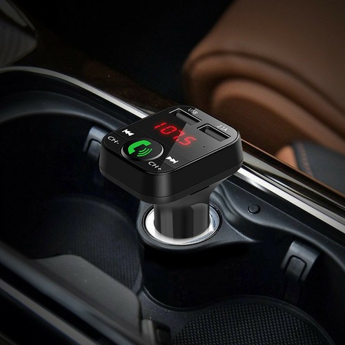Wireless Bluetooth Handsfree FM Transmitter Car Kit Stereo MP3 Dual USB Charger