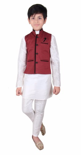 Kids Indian Boy/'s Nehru waistcoat for weddings /& Bollywood theme costume 003 UK