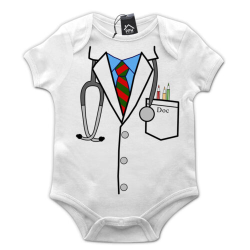Uniforme Médico Cirujano Enfermera Divertido Bebé crezca Regalo Babygrow Traje Recién Nacido 547