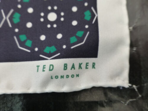 TED BAKER Pocket Square ANTPOC Silk Hankie TILE Navy Handkerchief BNWT R£29