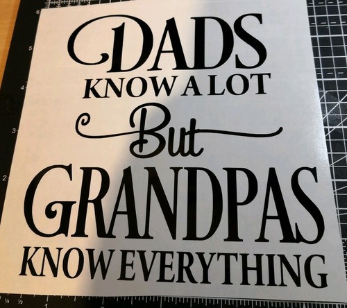 Grandpa dad christmas love vinyl decal sticker diy gift craft wine bottle candle