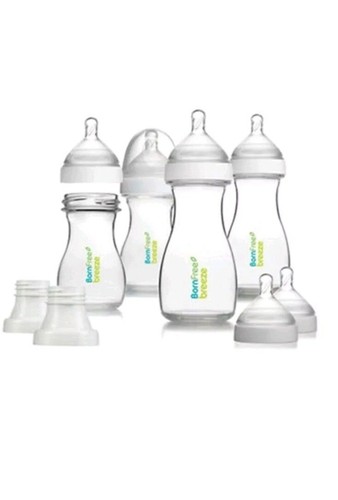 Anti-colique Born free Breeze en plastique 4 Bouteille Ensemble Cadeau