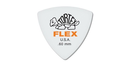 Dunlop Tortex Flex Triangle Picks Player´s Pack white 6 pcs. 0.60 mm