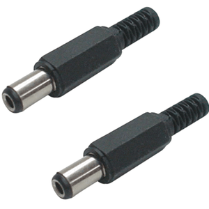 2 Fiches Alimentation Dimension 2.5 X 5.5 X 9.5 mm Contacts à Souder