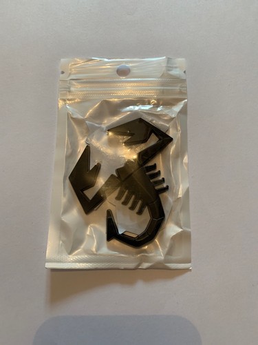 SCORPION ABARTH Logo//insigne//Emblème en métal à coller.Pour FIAT Punto 500 NEUF