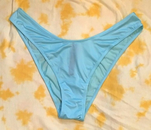 Victoria Secret Brazilian Silky Smooth Panty Aqua Blue XL