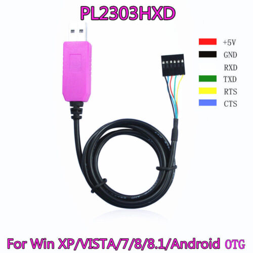 PL2303HXD/PL2303TA 6Pin USB Pour RS232 ttlcable Module Pour WIN XP WIN7/8.1 K9 