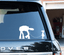 Girl Walking At At Last Jedi Funny Car Decal Sticker Window Bumper Max Car