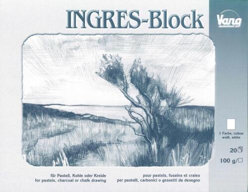 Ingres Block für Pastell Kohle Kreide farbig oder weiß in versch Größen wählbar