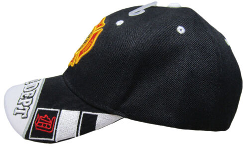 Fire Department Dept Scripture Black Embroidered Cap Hat CAP651 TOPW