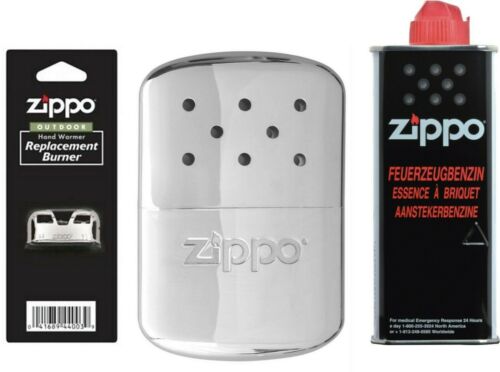Zippo compresse grand modèle essence taschenofen Chrome Poches Chauffe 60001658