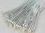 26GA 100 pcs Head Pins Sterling Silver Jewelry Components 2.0" 