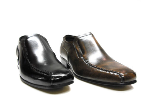 6-11 Mens  Formal Slip On Smart Black Shoes Size UK