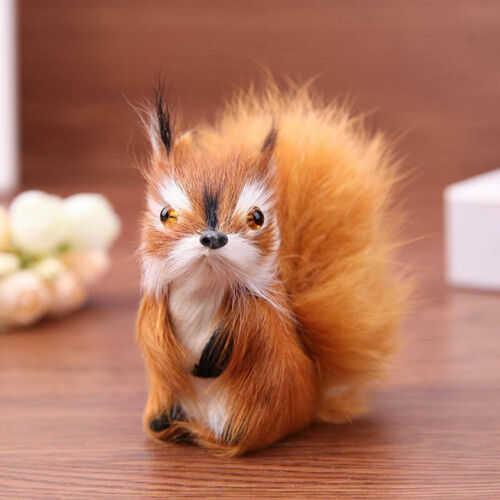 Simulation Squirrel Plush Stuffed Doll Animal Toy Children Gift Home Decor PEXG