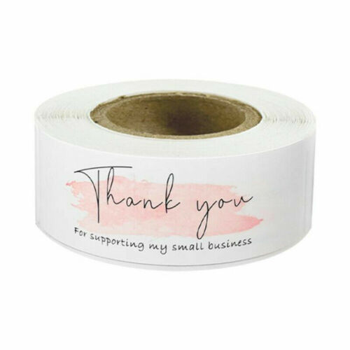 120* Flowers Thank You Stickers Roll Shopping Business Envelope Seals Label Gift 