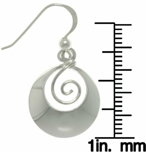 Details about   Jewelry Trends Sterling Silver Round Framed Swirl Earrings 