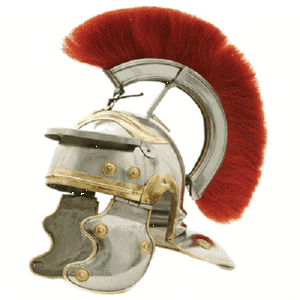 Details about / Medieval Roman Centurion Helmet Armor Removable Red Crest Plume