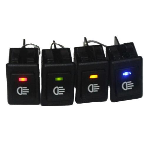 4 X 12V 35A Car Auto Fog Light Rocker Toggle Switch Blue LED Dashboard Sales