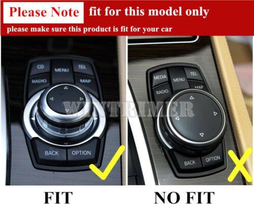 Inner Console iDrive Multimedia Button Trim Cover 5pcs For BMW X3 F25 2011-2013