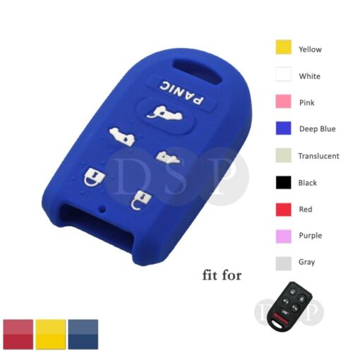 Silicone Cover fit for HONDA Smart Remote Key Case 5 Buttons Panic Hollowed DB