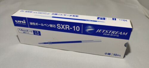 Blue Box of 10 Uni Jetstream Gel Pen Refills SXR-10 1.0mm for SXN-210, 150S 
