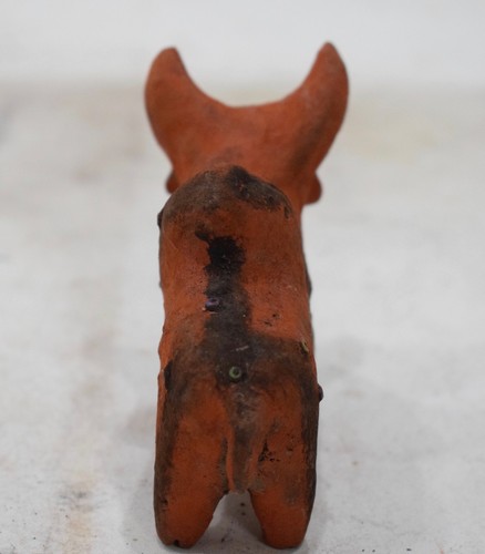 African Red Clay Cow Statue Samburu Kenya
