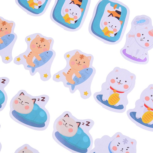 45pcs house cat paper decor diy diary scrapbooking label sticker JC